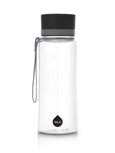 equa Trinkflasche BPA-frei 0,6 L Schwarz**